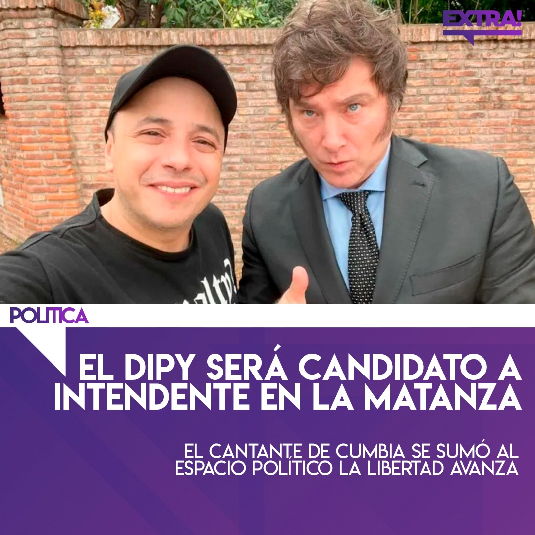 ExtraCanal4's tweet photo. El mensaje fue posteado en las redes sociales después de que el espacio La Libertad Avanza lo hiciera oficial a través de un comunicado. "Nos juntamos y le pusimos el moño” así confirmó el cantante que llegó a un acuerdo con Javier Milei.
#Dipy #Milei #LaMatanza #Elecciones2023 https://t.co/yLym9zlK0e