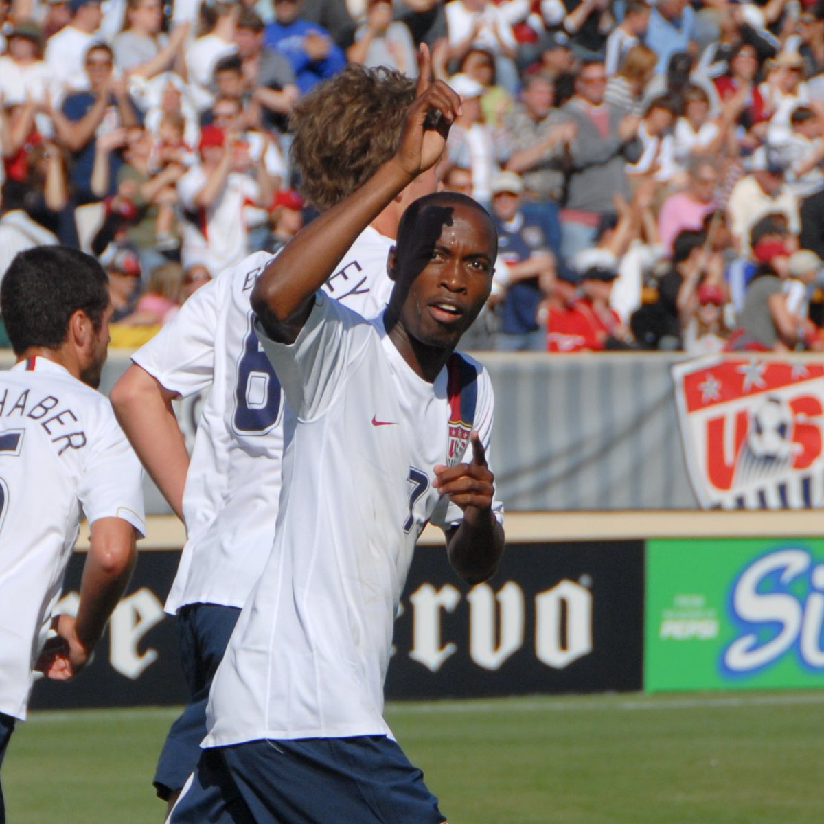 USMNT's tweet image. Happy birthday to the only #USMNT player to appear in four World Cups and brand new Hall of Famer, @DaMarcusBeasley! 🎂