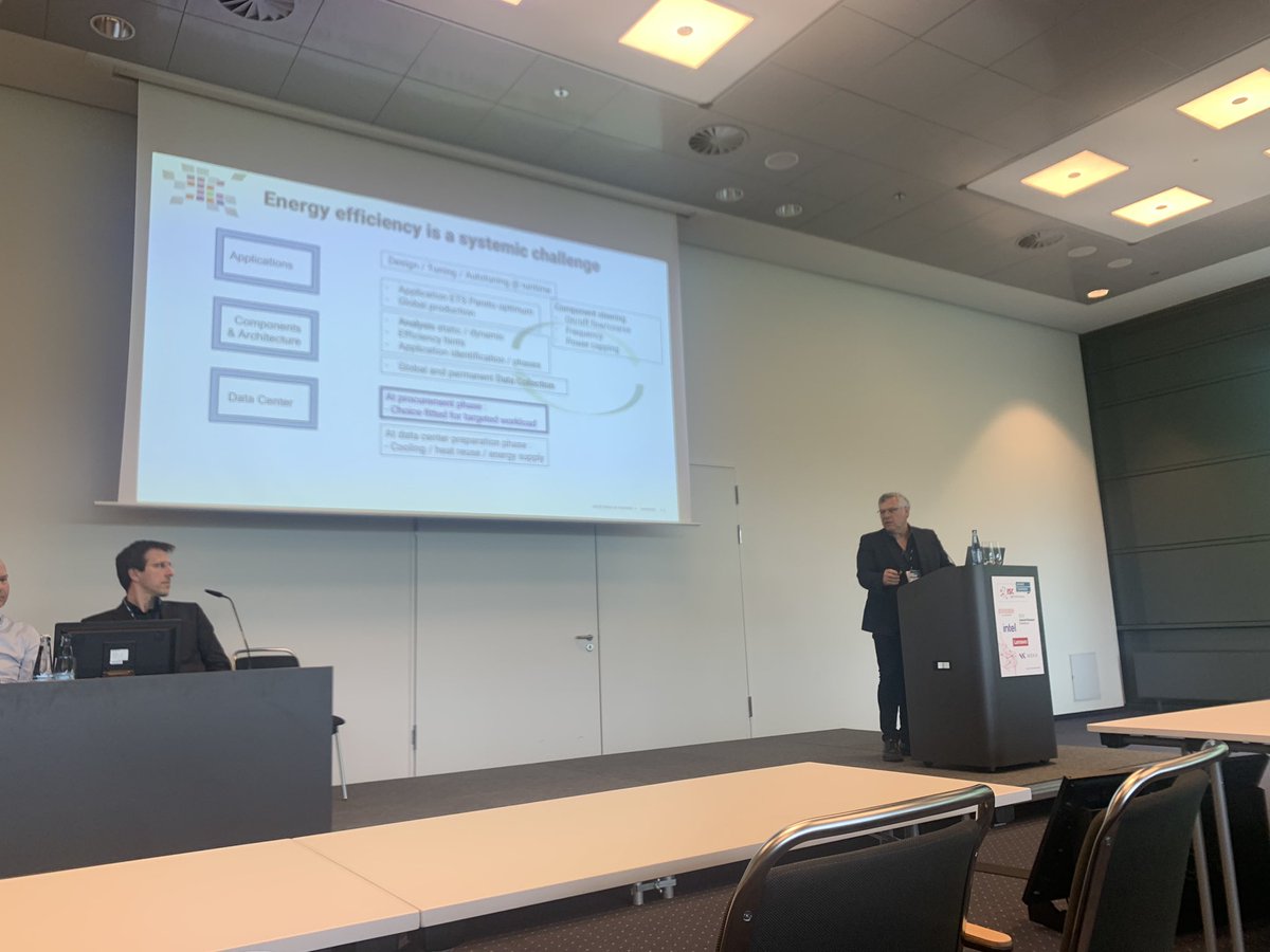 E Boyer presenting during @ISChpc #ISC2023 the full TCO approach used by @Genci_fr since >10y in our #HPC procurements 🤩🇪🇺🇫🇷 #energy efficiency @EuroHPC_JU @Etp4HPC