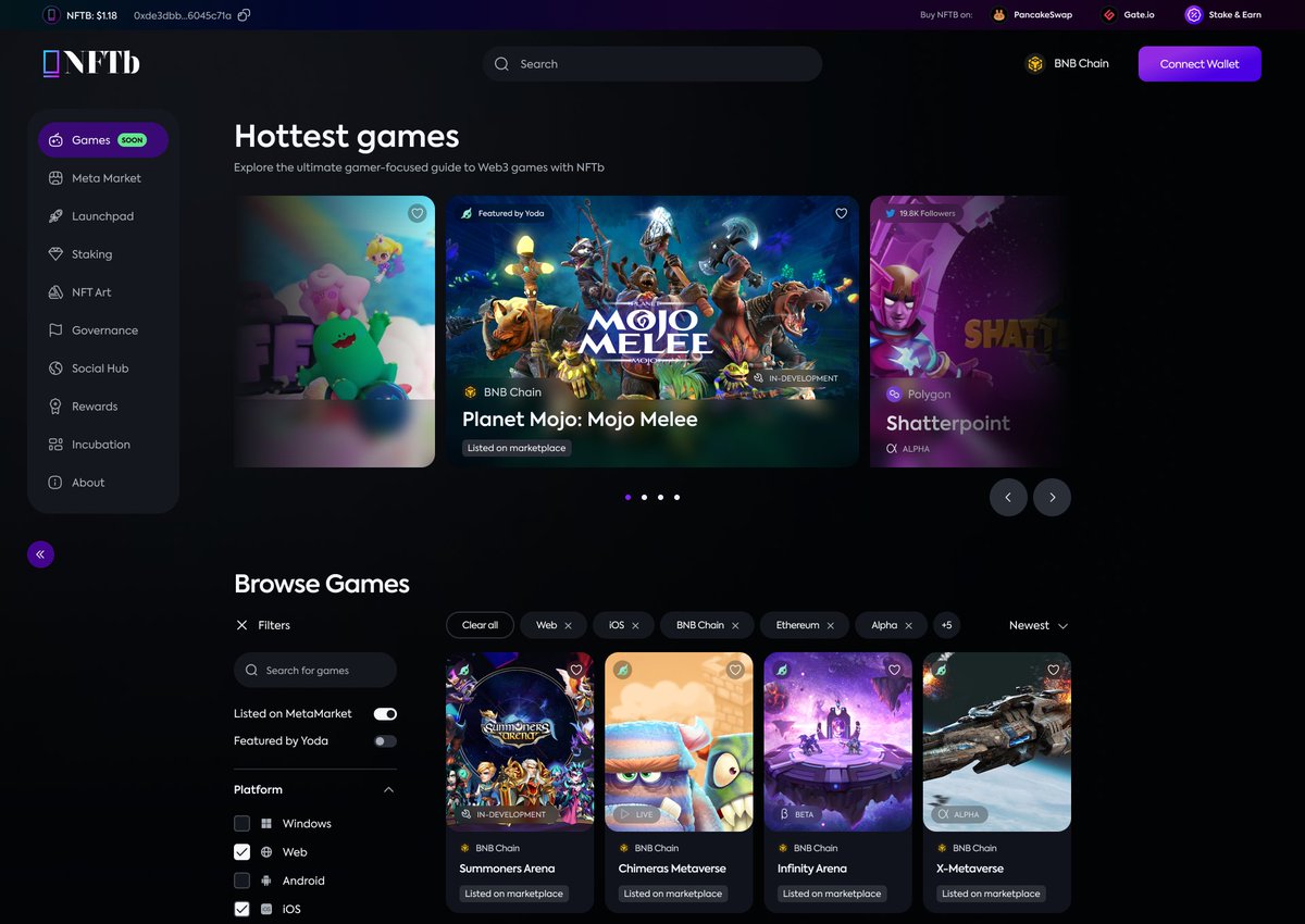 We did it! 🎉 
Our new gaming hub has officially launched & we couldn't be more thrilled! 

It's a monumental day that will go down in #web3 history & we owe it all to the incredible efforts of our rockstar dev team, led by @YodaGamerz 👏👏

✨Today is a testament to the…