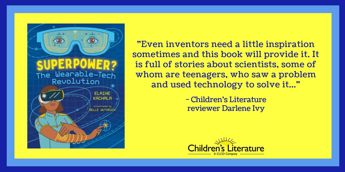 Learn more about the pros & cons of wearable technology in @ElaineKachala's informative book geared towards ages 9-12. Read our interview with Elaine in this month's ChildrensLit Now newsletter, newsletter.childrenslit.com/en/. From @orcabook #wearabletech #middlegradereads