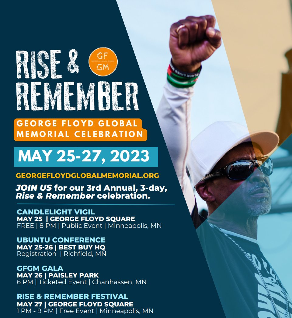 Join @gfgmemorial, MNA nurses, and the community at George Floyd Square will host their 3rd Annual Rise & Remember celebration at 38th and Chicago in Minneapolis this weekend! georgefloydglobalmemorial.org/rise-remember-…