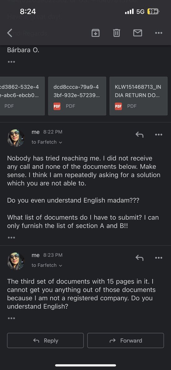 BhutadaPoorvi's tweet photo. @FarfetchHelp @poorvi DO YOU UNDERSTAND ENGLISH?? https://t.co/GHcqyihBiI