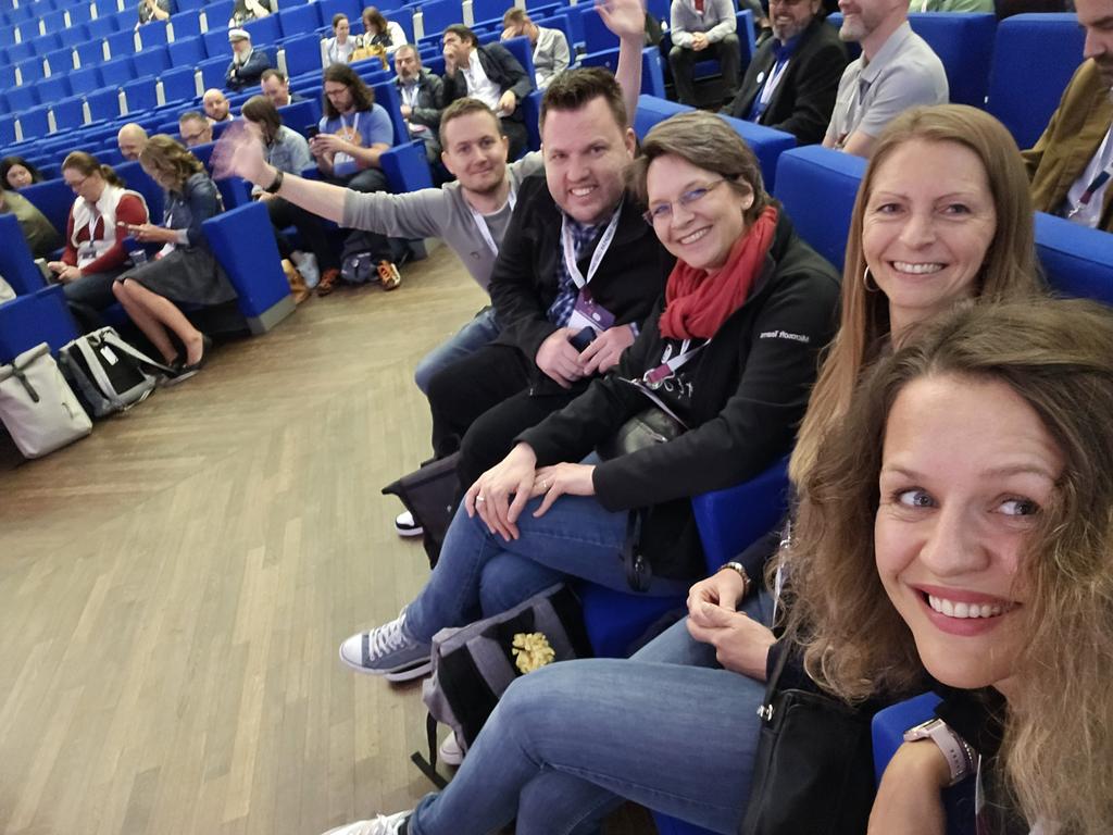 Waiting for #CollabSummit closing! The first row is ready! 🥳