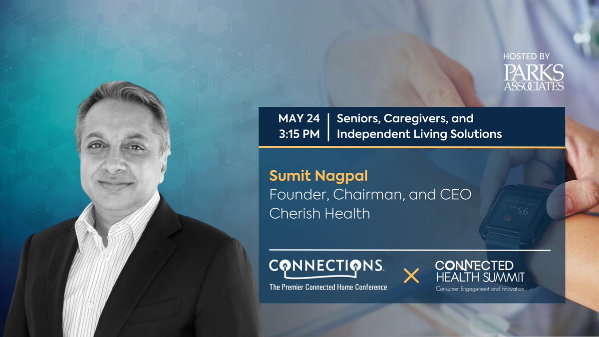 Join our CEO @sumitknagpal for a conversation about consumer-based monitoring, RPM and “hospital at home” at 3:15 PM at the @CONNECTIONS_US @CONN_Health_Smt #CONNUS23 #CONNHealth23 #agingwithattitude #independentliving #aginginplace #cherish