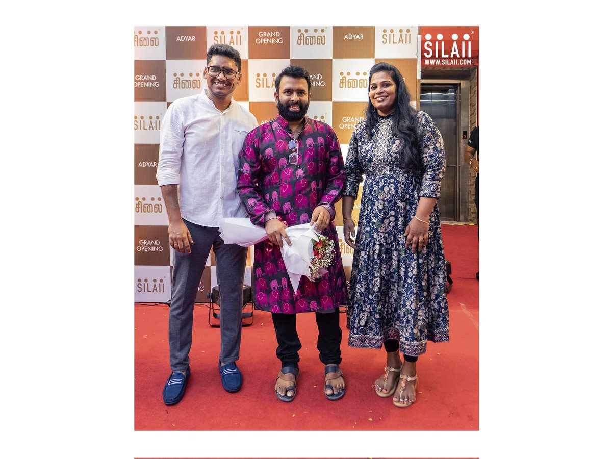 SILAIISculpture's tweet photo. Our hearts are filled with gratitude for all who made the Grand Opening of the SILAII SCULPTURE STORE in Adyar an event to remember!
#SILAIISTORE #SILAIISCULPTURESTORE #GrandOpening #ArtInChennai #SculptureArt #Craftmanship #Adyar #Chennai #SanthoshNarayanan #MeenakshiSanthosh https://t.co/WYsO0BTNI5