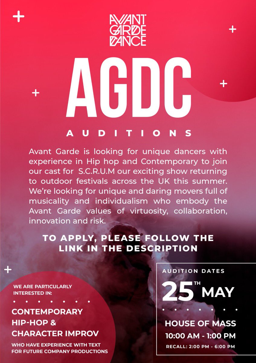 Auditions Tomorrow! avantgardedance.com/callouts?fbcli…
