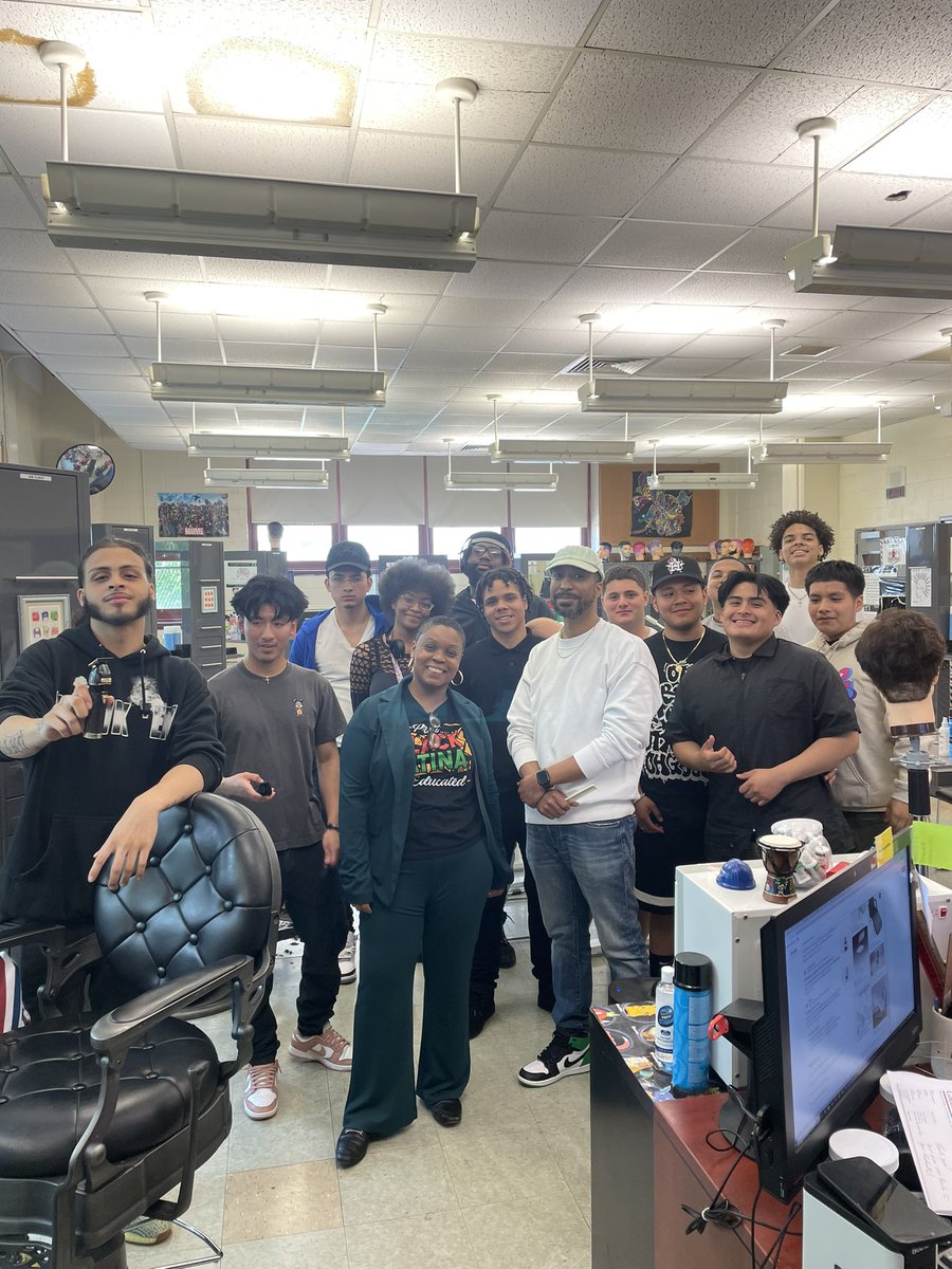 Shoutout to COOP Tech student intern Anthony  and the  afternoon Barbering students  led by Mr. Golden for  hooking me up with a  fresh cut #tomorrowstartstoday #futuremasterbarbers