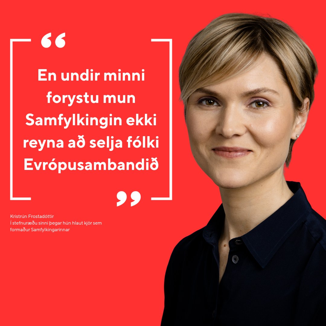 Evrópumálin eru aftur í umræðunni. Viðreisn er eini flokkurinn sem er með þau á dagskrá 🇪🇺