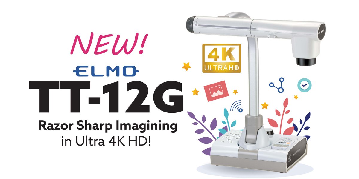 ELMO_USA's tweet photo. We are proud to announce our newest document camera, the TT-12G, is now available for purchase! See every hidden detail vividly with its 192x Total Zoom in true Ultra 4K HD resolution. Get more information at https://t.co/G3Co0lvxuU
#elmo #documentcamera #newproduct #4kcamera https://t.co/VF4ExqL3Jd