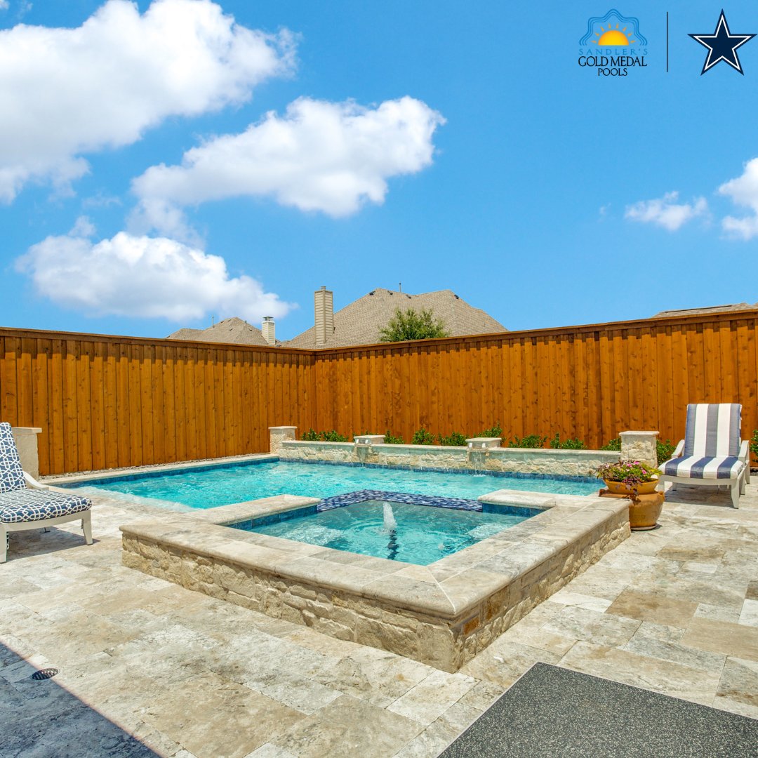 Don't let a small backyard hold you back from creating the perfect outdoor oasis. At Gold Medal Pools, we specialize in designing and building pools that are tailored to your space, style, and budget. #GoldMedalPools #texaspools #luxurypools