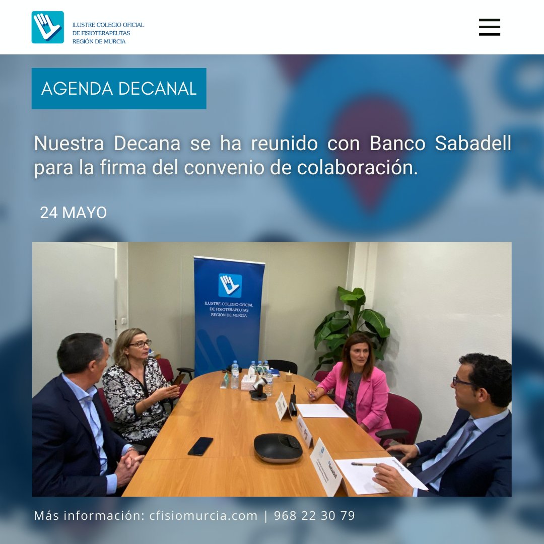 COFIRMoficial's tweet photo. 🔵 Esta mañana, se ha llevado a cabo la firma del convenio de colaboración con Banco Sabadell.

🤝 Esta alianza fortalecerá nuestro compromiso con la comunidad y nos permitirá seguir promoviendo la excelencia en la fisioterapia. 

#BancoSabadell #másfisioterapiamássalud https://t.co/p52zpMZijx