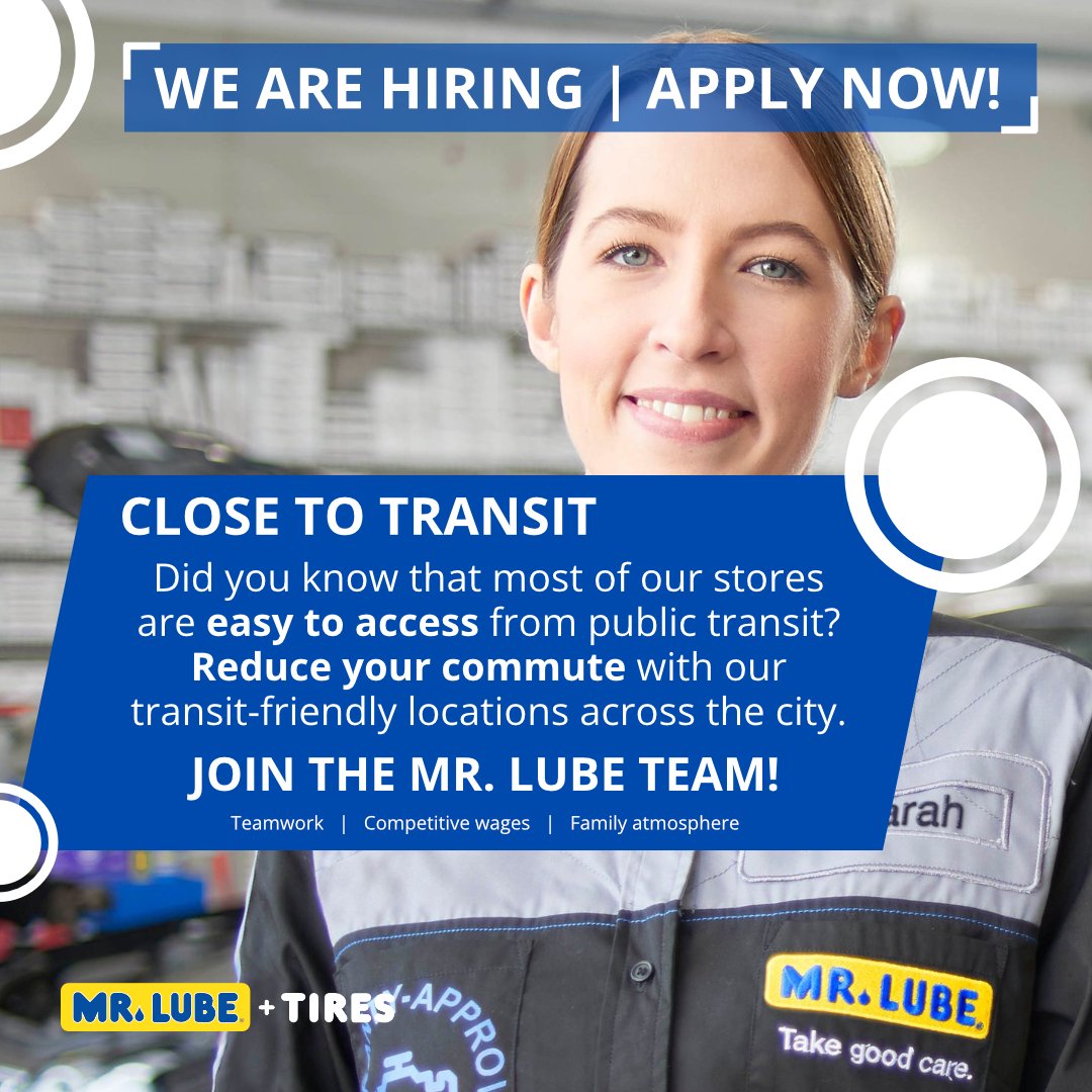 Mr. Lube is hiring in Calgary! Want to join our exciting team? Drop by any of our stores to apply in person. #hiring #career #nowhiring #job #newjob #yycjobs #calgaryjobs #workwithus