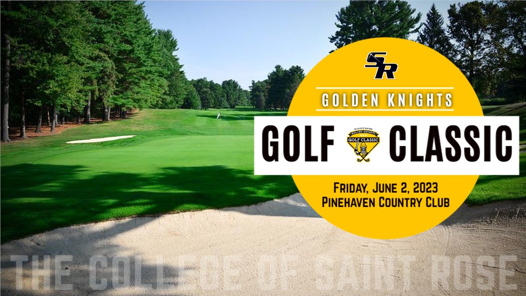 Foursomes are still available for the annual Golden Knights Golf Classic! Come out and support the Saint Rose athletic department with a fun day of golf on Fri. June 2 at Pinehaven Country Club in Guilderland! More information on the day can be found here: bit.ly/3IDG0zA