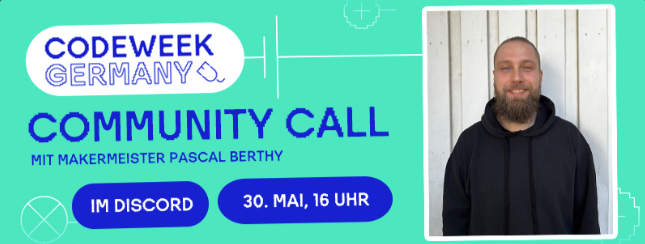 codeweekHH's tweet image. #CodeWeekCommunity Call 🎉🎉
Diesmal mit dabei: Pascal vom @Stübi Makerspace, der uns über die Herausforderungen und Erfolge von Makerspaces an Schulen berichten wird. Seid dabei 🙂➡️
discord.gg/dYQVWbZyRG?eve… 
Und jetzt erstmal einen guten Start ins sonnige Wochenende 🌞