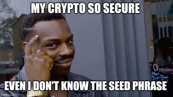 optimumhustle's tweet photo. Very secure 🔐 #crypto #cryptocurrency https://t.co/zJaEXxNvXr