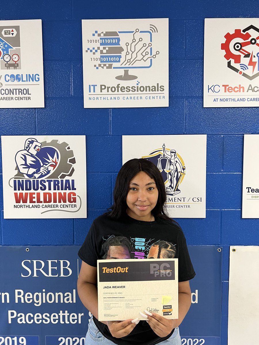 One more PC Pro done
<a href="/NCCRocks/">NCC - Northland KC</a> <a href="/CompTIA/">CompTIA</a> <a href="/TestOutCorp/">TestOut Corporation</a> <a href="/LIBERTYSCHOOLS/">LPS53</a> <a href="/LHSJAYS/">Liberty High School</a>