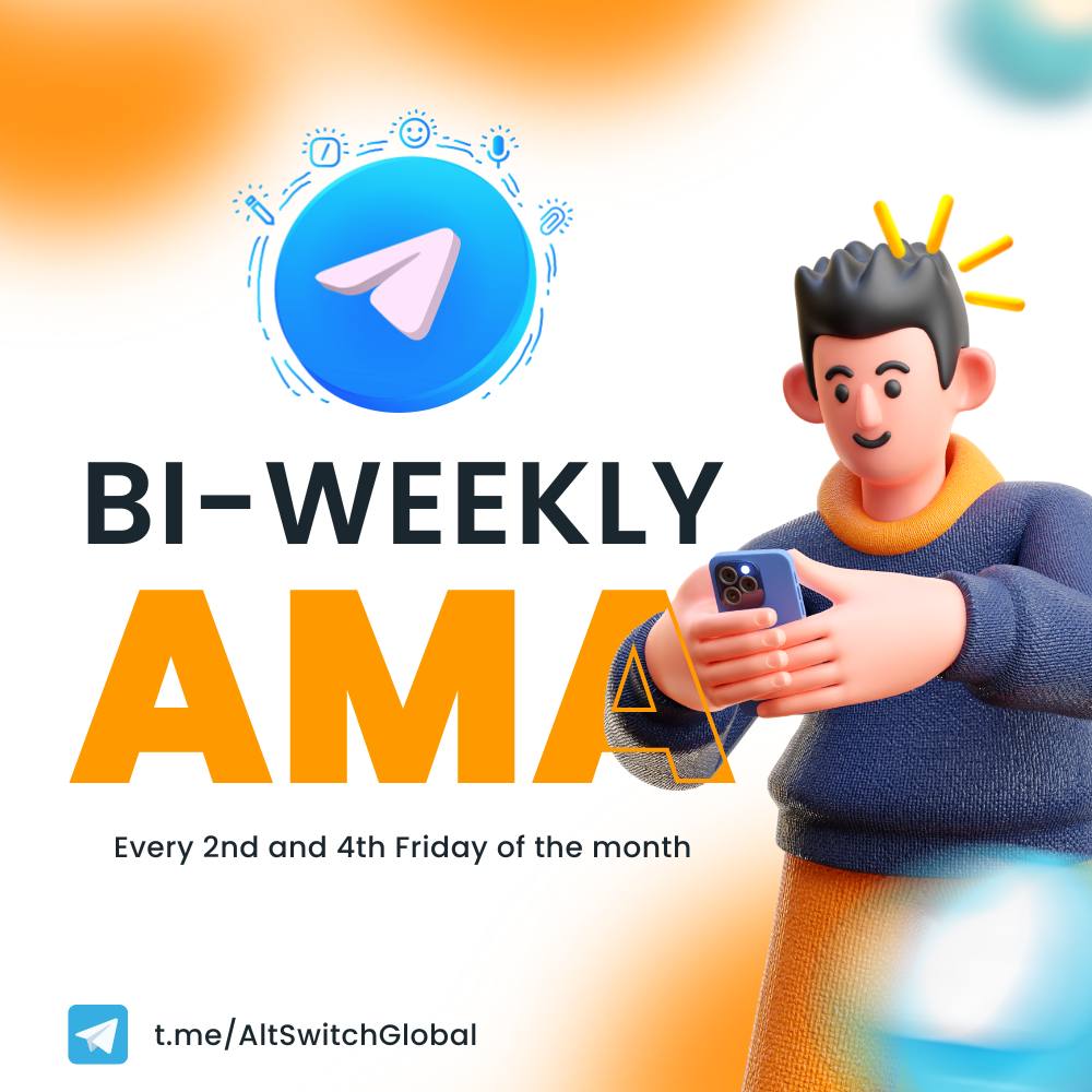 We're almost near! 

Join us for our bi-weekly AMA on May 26, 2023 at 2 PM UTC / 10 PM PST!

We'll be answering all your questions and discussing the latest updates and developments at Altswitch Token and DeKaha. 

Set a reminder here: twitter.com/i/spaces/1LyGB…

#DeKaha #AltSwitch…