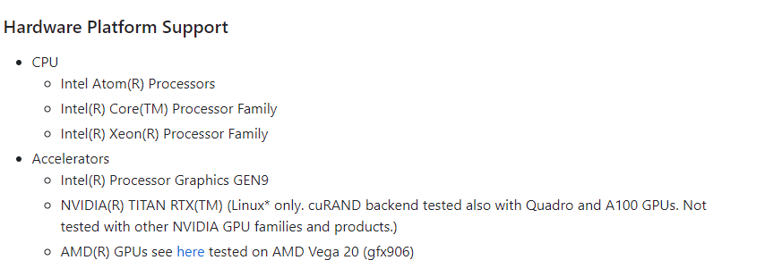 #Intel #oneAPI Math Kernel Library #oneMKL Interfaces is an open-source implementation of the oneMKL Data Parallel #C++ (DPC++) & contains the hi-performance optimizations from Intel #Math Kernel Library for #CPU  & adds to them a set of SYCL* interfaces
bit.ly/3Wv8iSe