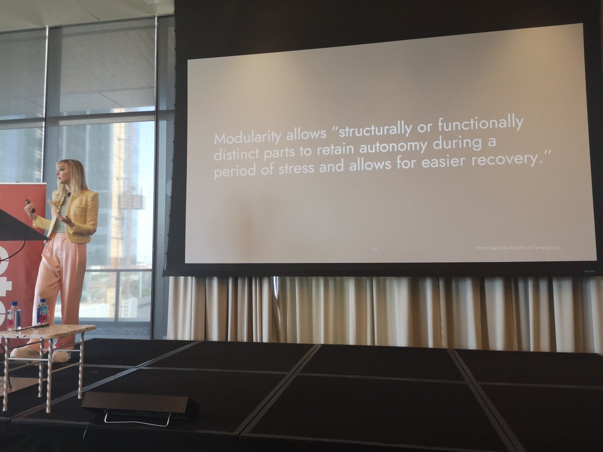 GarthGilmour's tweet image. Interesting concept. Devs have the wrong idea about modularity... #GOTOchgo