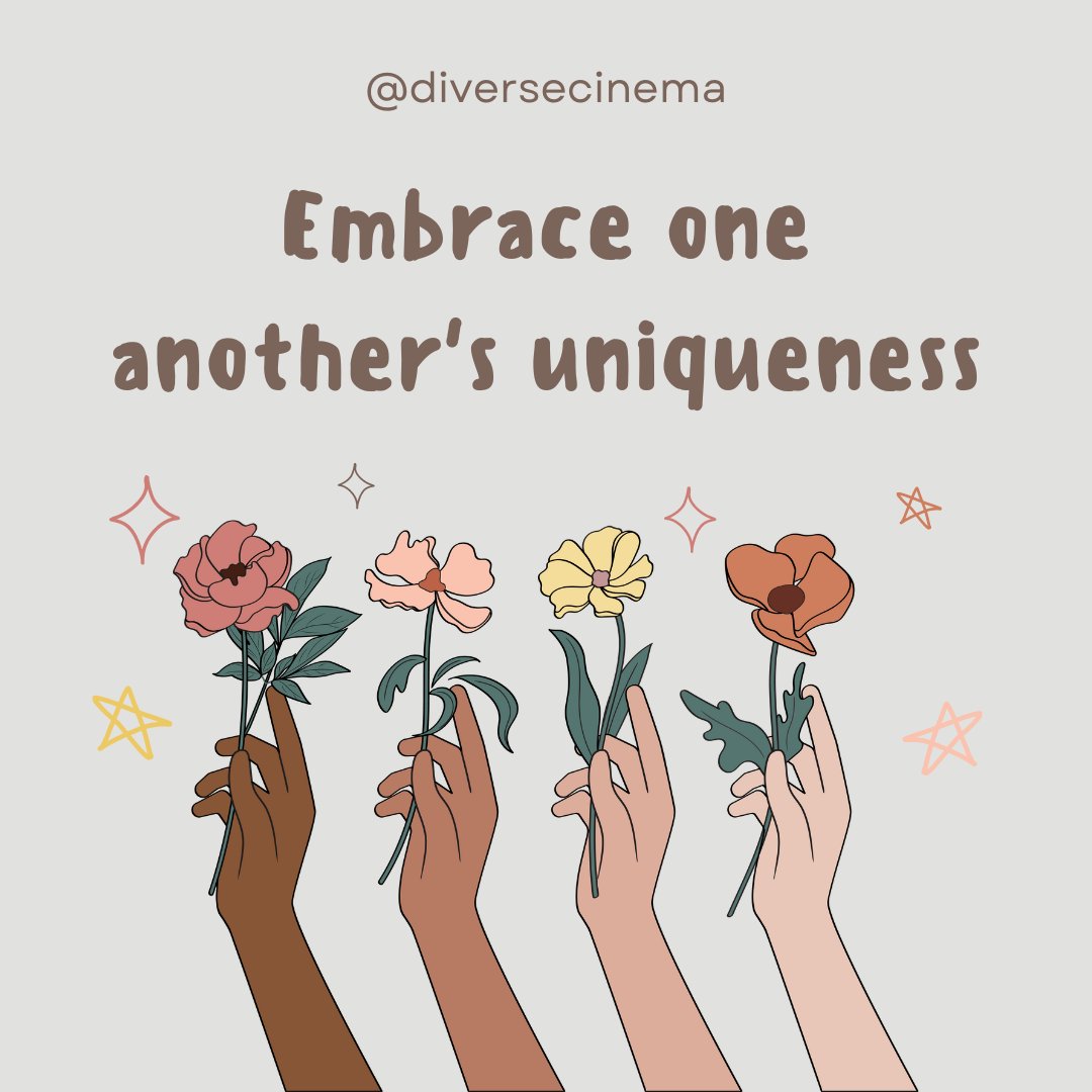 DiverseCinema's tweet photo. In the words of Audre Lorde, “It is not our differences that divide us. It is our inability to recognize, accept, and celebrate those differences.” Diverse Cinema aims to reconcile this problem by promoting diversity in cinema through our diverse selection of films.

#diversity https://t.co/Mlw6O4SjU5