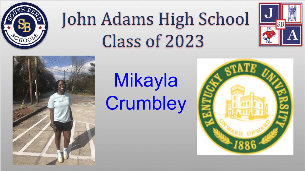SBJohnAdamsHigh's tweet photo. John Adams High School Class of 2023
Mikayla Crumbley
Kentucky State University
Major: Dental Hygiene https://t.co/KkHvYgR8eB