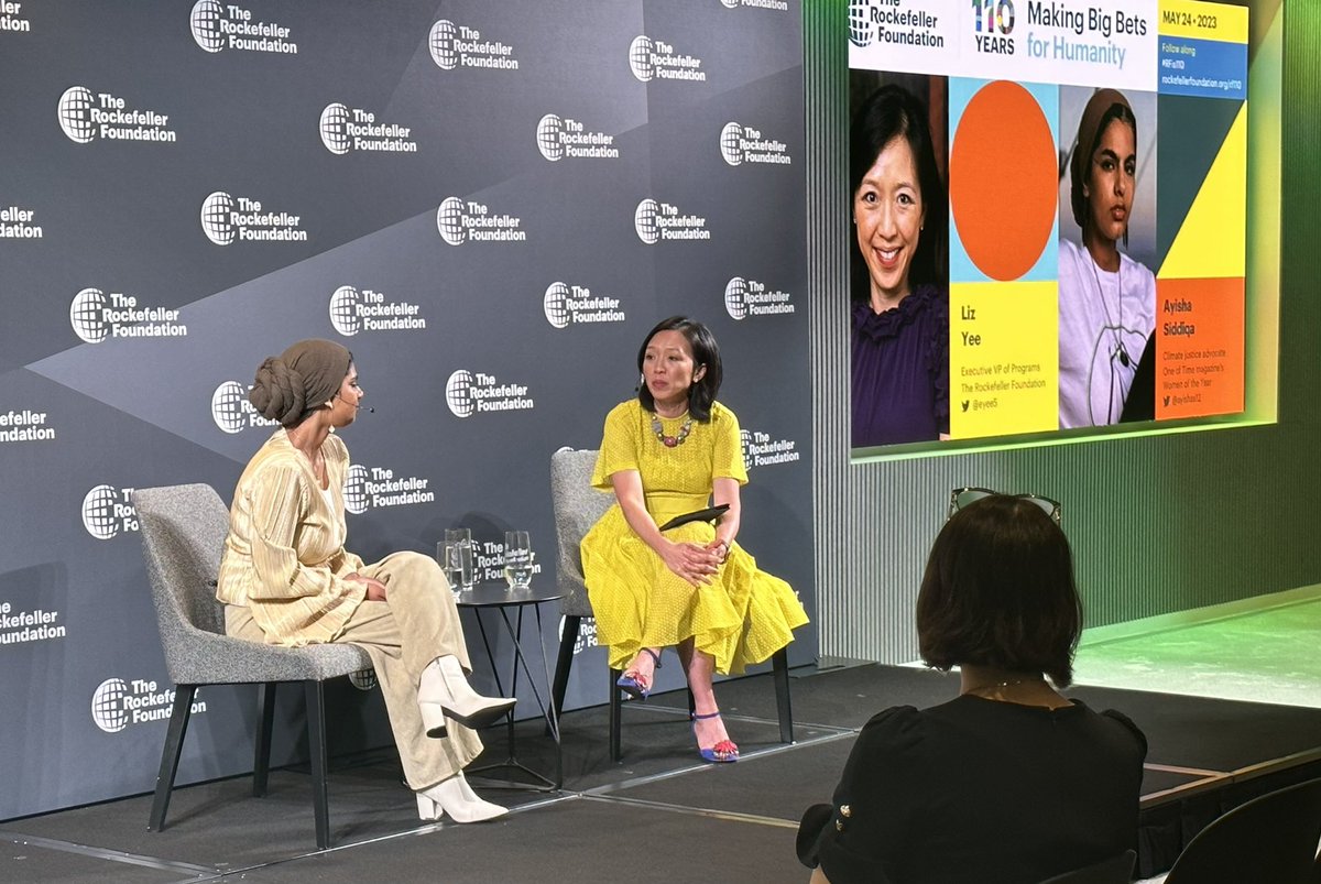 “Whether you are in Pakistan or the US, When you don’t have enough money or power to stand up, you are expendable” - Ayisha Siddiqa, a @TIME woman of the year sharing her inspiring story about how she became a #climate activist #RFis110