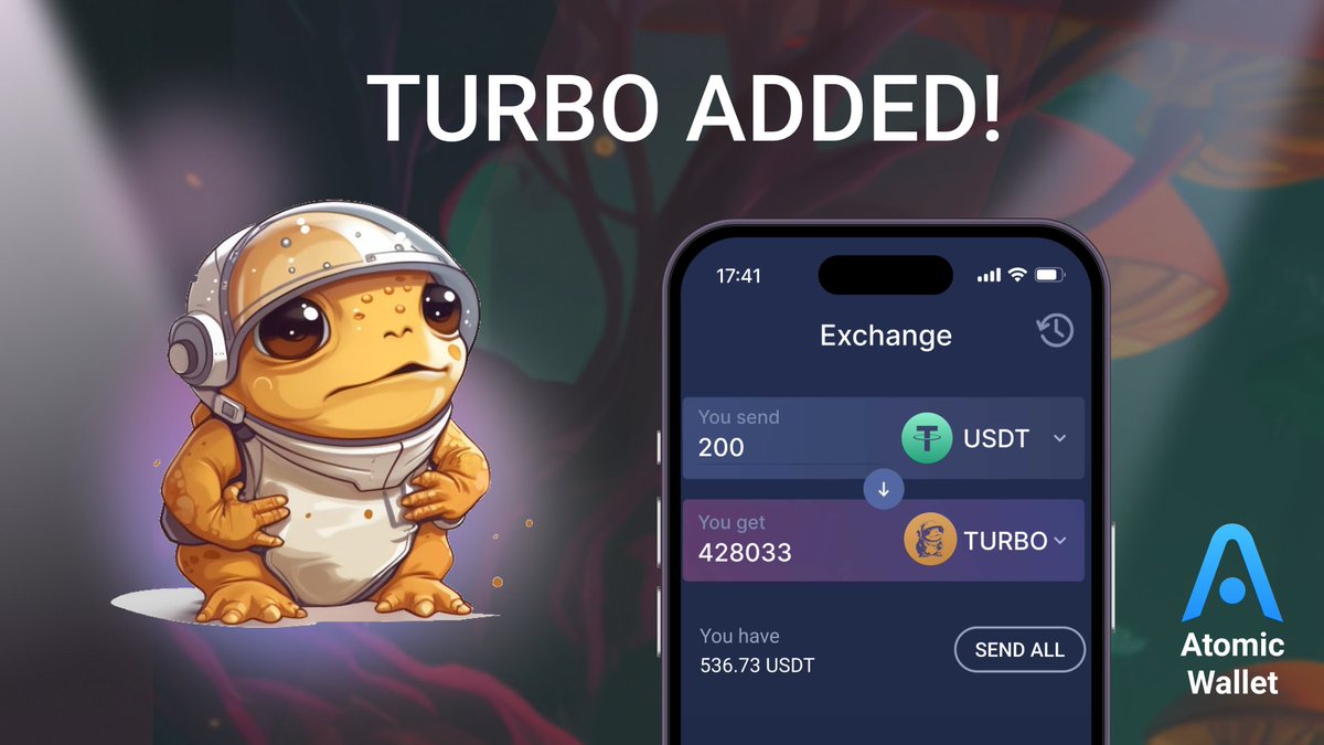 Who says #AI and #Memecoins can't go hand in hand? Introducing <a href="/TurboToadToken/">Turbo 🐸</a> 🐸

Manage &amp; Exchange $TURBO with full self custody at <a href="/AtomicWallet/">Atomic - Crypto Wallet</a>!