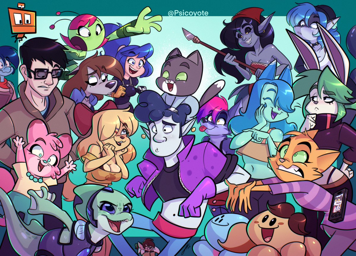 At last it’s finished thanks a lot for letting me draw all your characters
