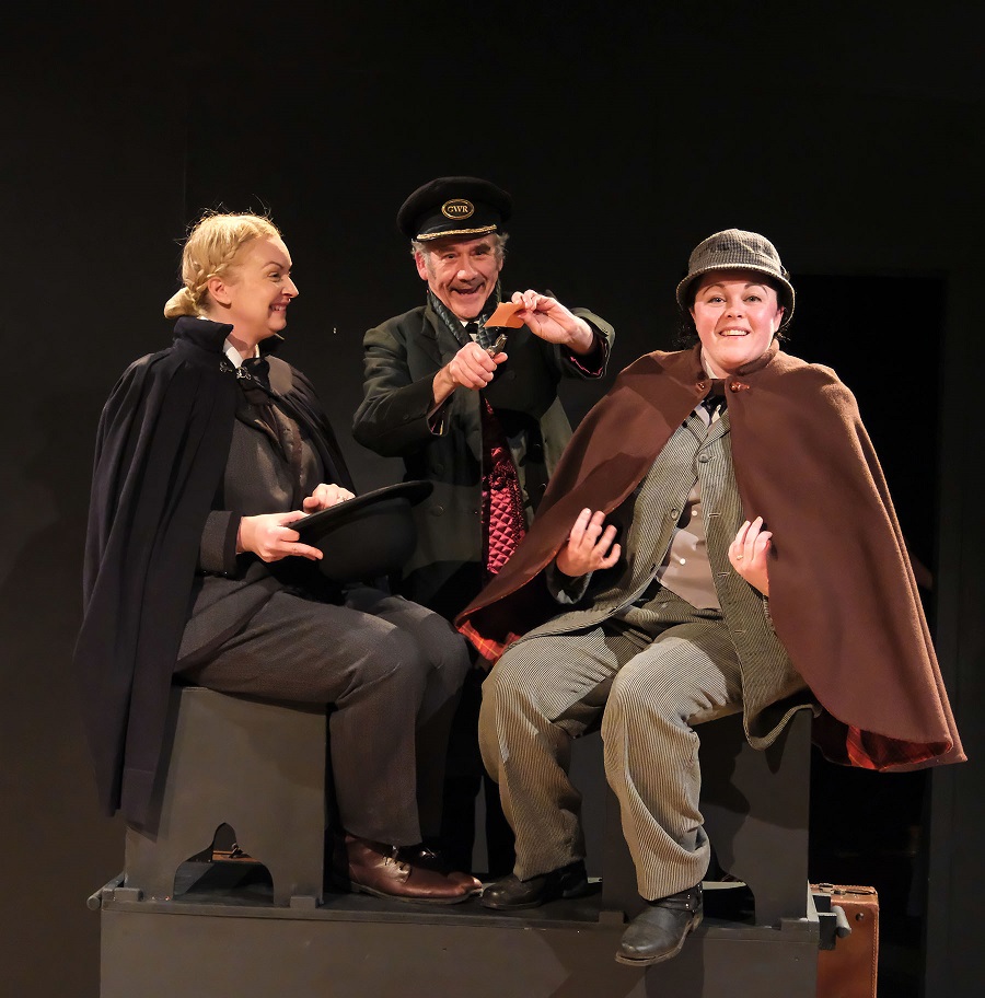 WGRSoc's tweet photo. All aboard.  Get your ticket to Baskerville Hall to find the mysterious Hound at the Green Room #Theatre, #Wilmslow. But hurry.  Tickets only now available for tonight and Saturday matinee. https://t.co/CD1pSUeq42 https://t.co/WA2ZDyqiRB