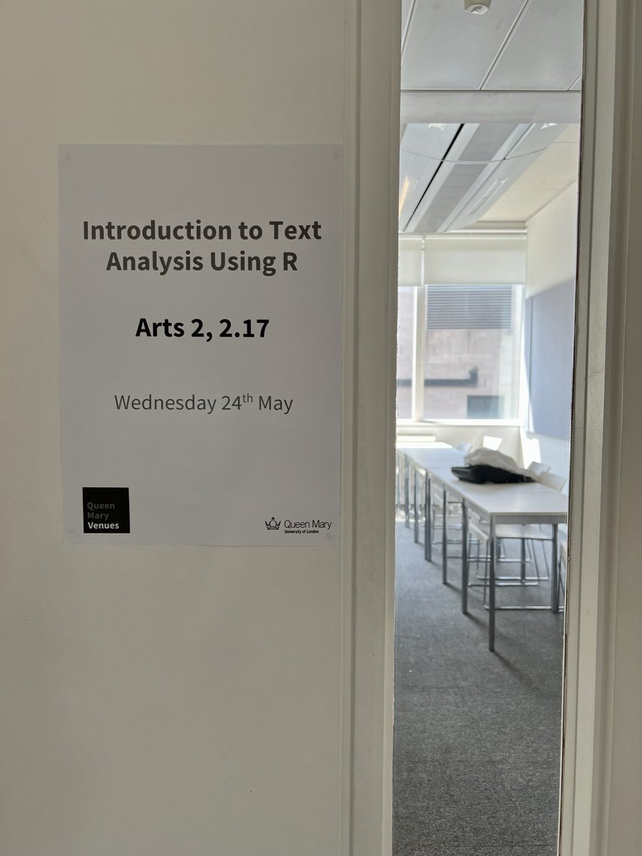 Quanteda Initiative (@quantedainit) on Twitter photo Great audience today for a workshop on Introduction to Text Analysis using R and #Quanteda at <a href="/QMUL/">Queen Mary University of London</a>, by <a href="/kenbenoit/">Kenneth Benoit</a>.
#rstats #textmining #textanalysis #nlp Great audience today for a workshop on Introduction to Text Analysis using R and #Quanteda at <a href="/QMUL/">Queen Mary University of London</a>, by <a href="/kenbenoit/">Kenneth Benoit</a>.
#rstats #textmining #textanalysis #nlp
