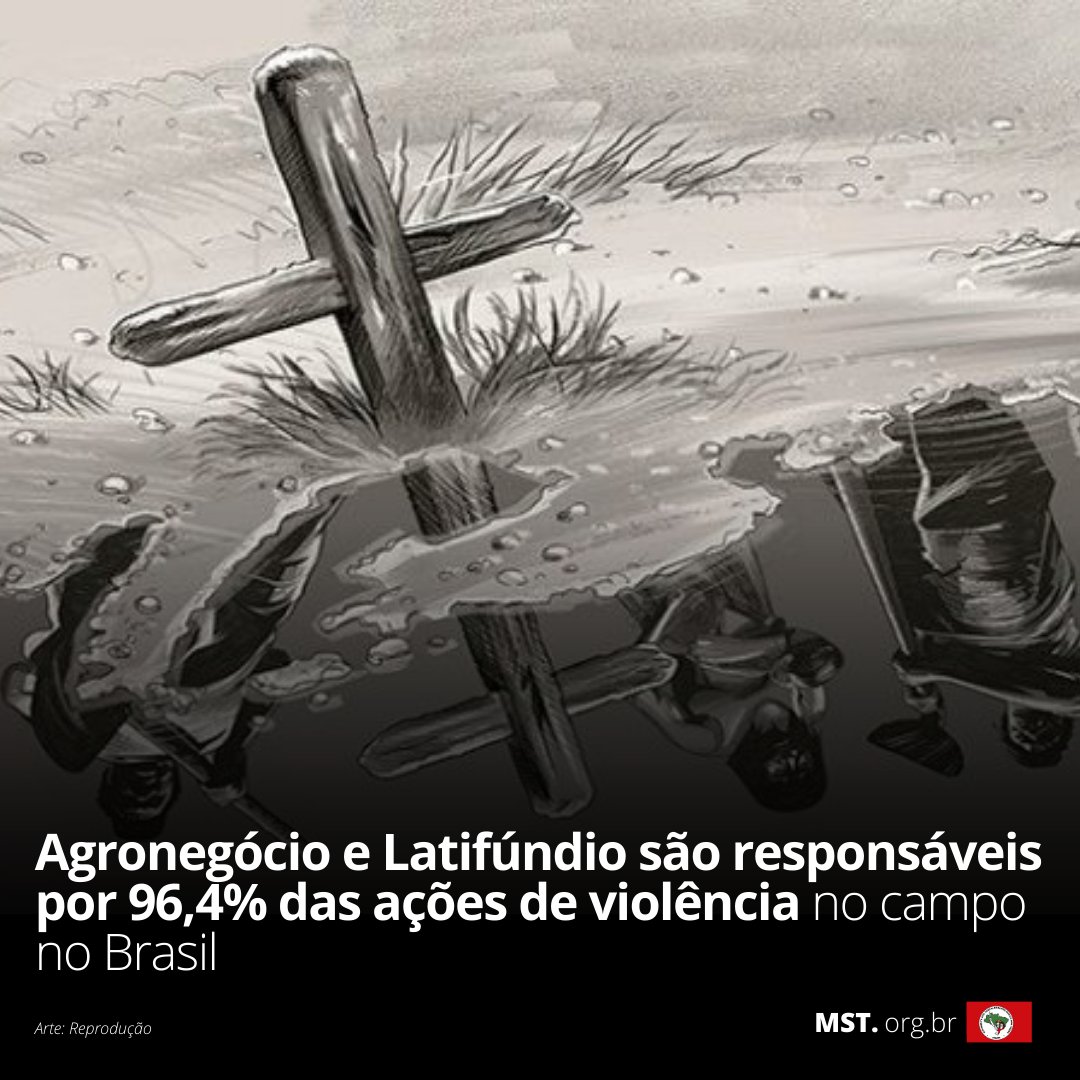 🔎📃 Dados do Relatório Conflitos no Campo Brasil 2022, lançado este mês pela CPT, apontam que a violência no campo é praticada pelo agronegócio!

📲 Saiba mais sobre o assunto no LINK abaixo!

mst.org.br/2023/05/24/agr…