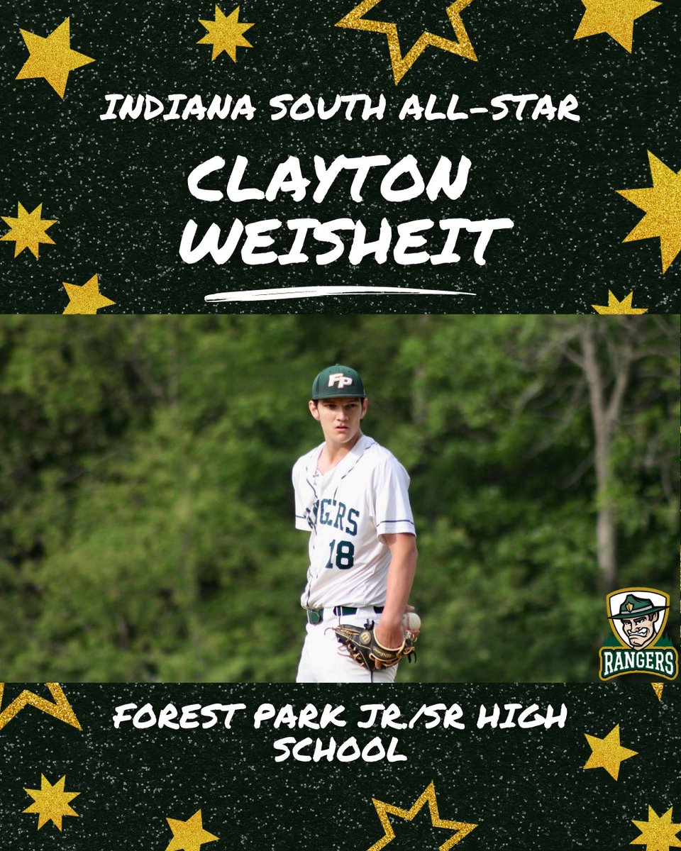_RangerBaseball's tweet photo. Congrats to Clayton Weisheit on being named a member of the 2023 Indiana South All-Star team. #RangerPower https://t.co/GlvrllK98S