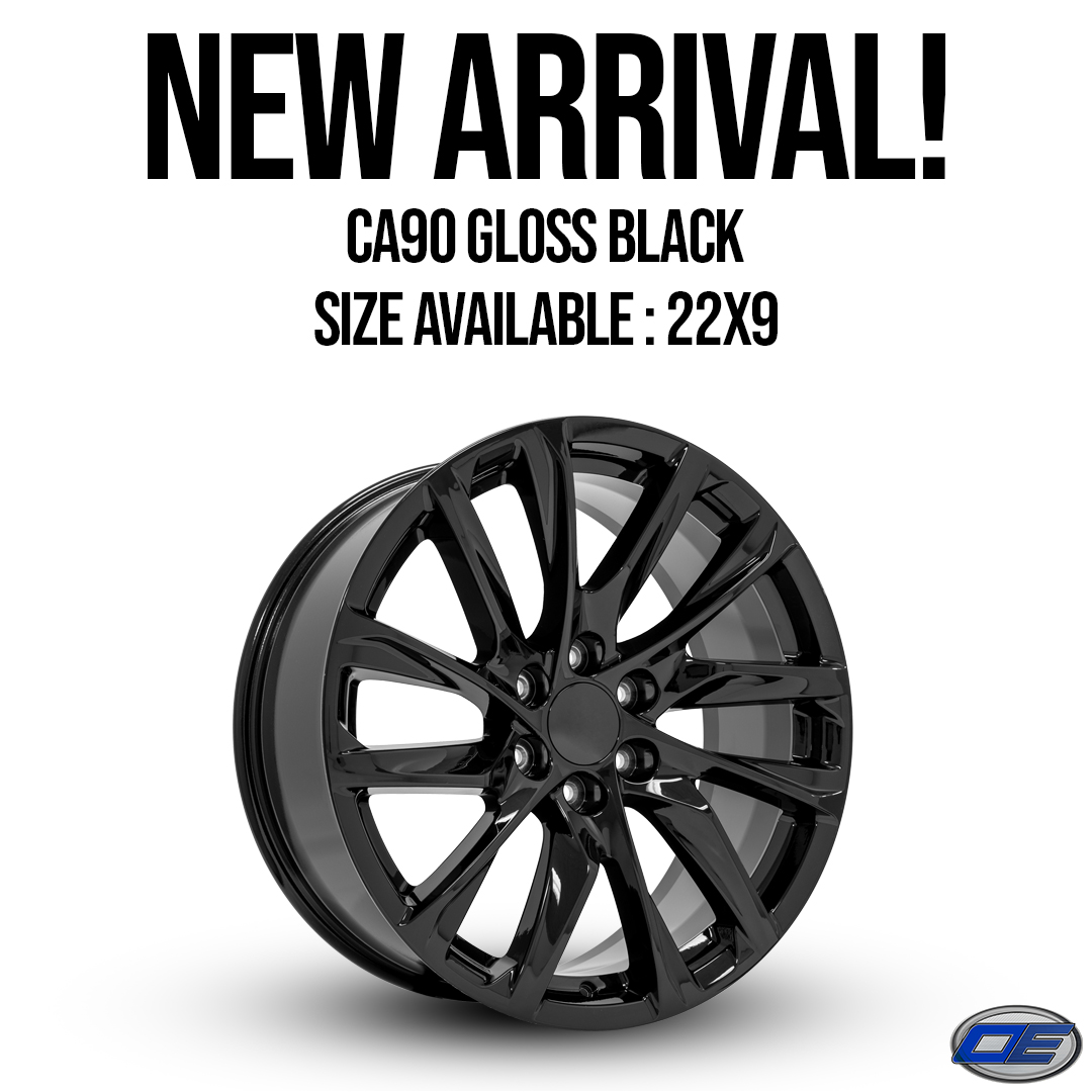 New Arrival! 💥
- CA90 Gloss Black 22x9
Fits GM Trucks and SUVs ✔
oewheelsllc.com/CA90-22090-bla…
-
#OEWheels #OEWheelsLLC #Chevrolet #GMCTrucks #ChevyTrucks #ChevyLifestyle #RepWheels #ChevyNation #OffRoad #Silverado1500 #GM #GMCSierra1500 #Sierra1500 #Cadillac #CadillacEscalade