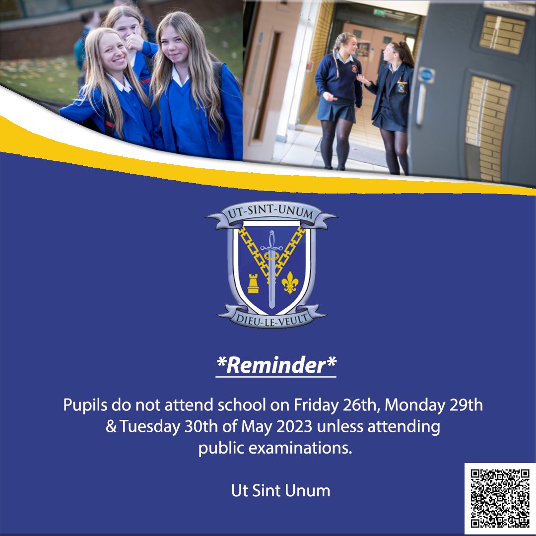 St. Genevieve's on Twitter "Holiday reminder for parents and students