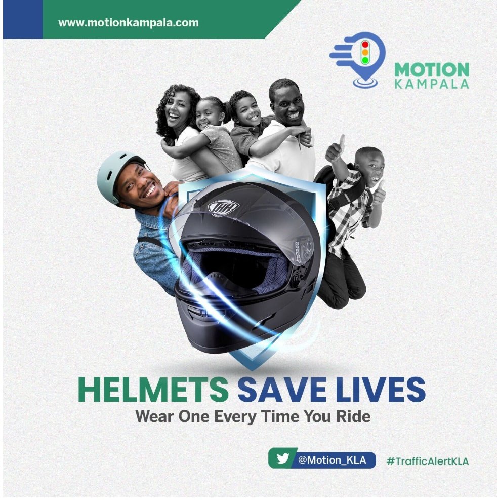 Helmets save lives - wear one every time you ride. Protect your head and keep yourself safe on the road.
#TrafficAlertKLA 
#MotionKLA
#RoadSafetyWeek