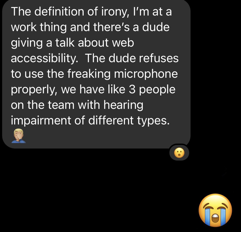 There’s a lot wrong with this…(shared with permission) 🤦‍♀️ 😩 🤬 #accessibility #accessibilitymatters #hearingloss #hearingimpaired #hearingimpairment #disabilityawareness #disability #disabilities #disabled #disabilityinclusion