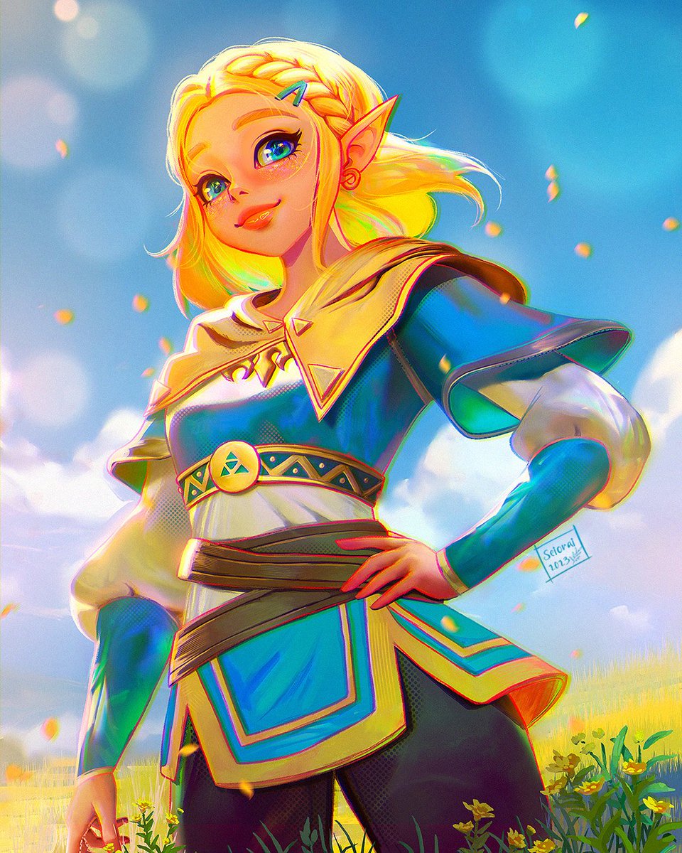 Had to celebrate TOTK launch with some fanart! (Procreate and PS) 
#zeldafanart #zelda #zeldakingdom #zeldabreathofthewild #legendofzelda #zeldabotw #zeldaart  #linkzelda #fanart #gamefanart #fanartgame #nintendo #nintendoswitch #nintendozelda #Procreate #madewithwacom