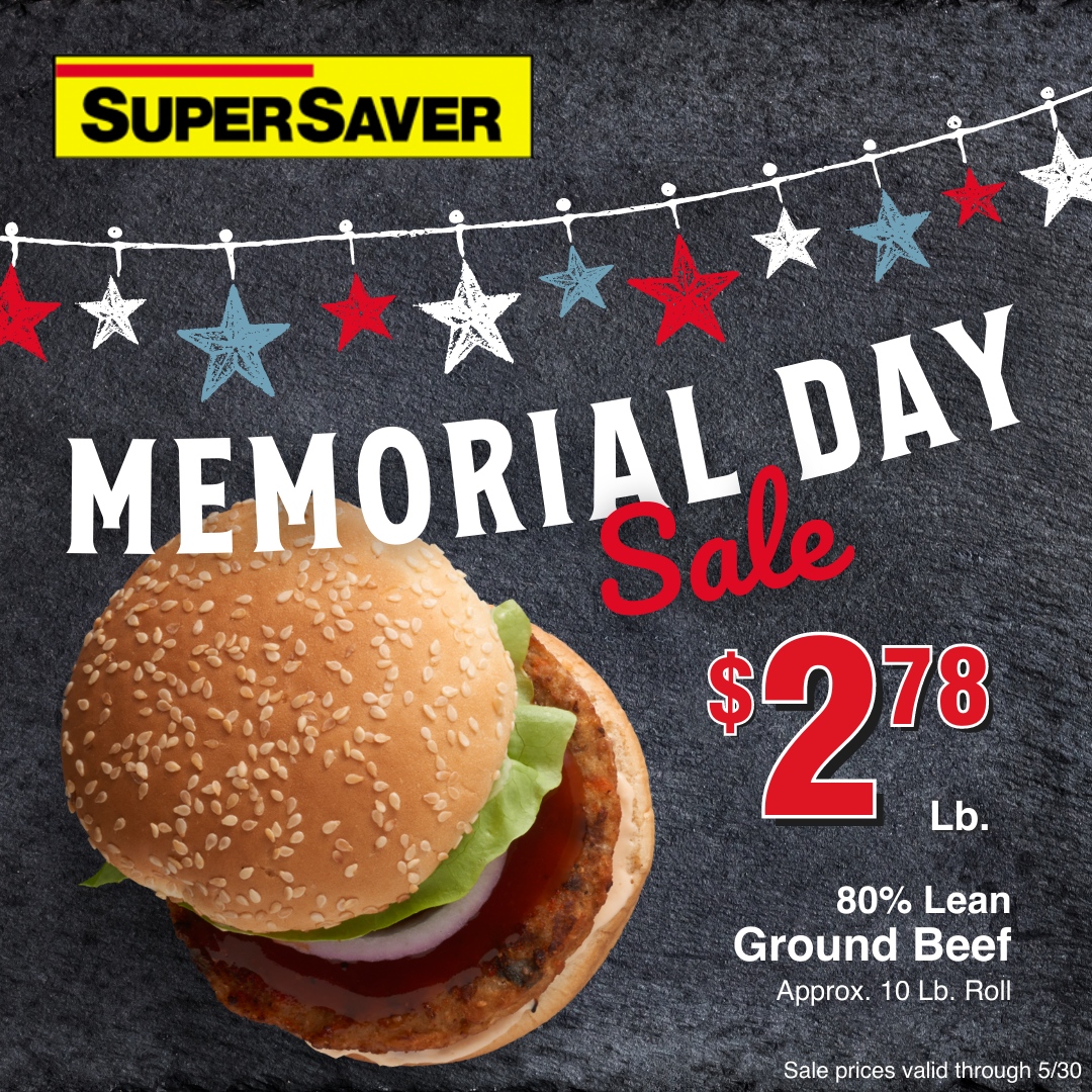 SuperSaverFoods's tweet photo. Plan your perfect Memorial Day weekend with savings from Super Saver! Find all of this week's savings at https://t.co/WrMwruvP5s.
#MemorialDay #MemorialDaySale #GrocerySale #SaveBig #budgetgrocery #groceryhaul #LocalGroceryStore #LocalGrocery #ShopLocal #SuperSaver https://t.co/sd45tXrhhZ