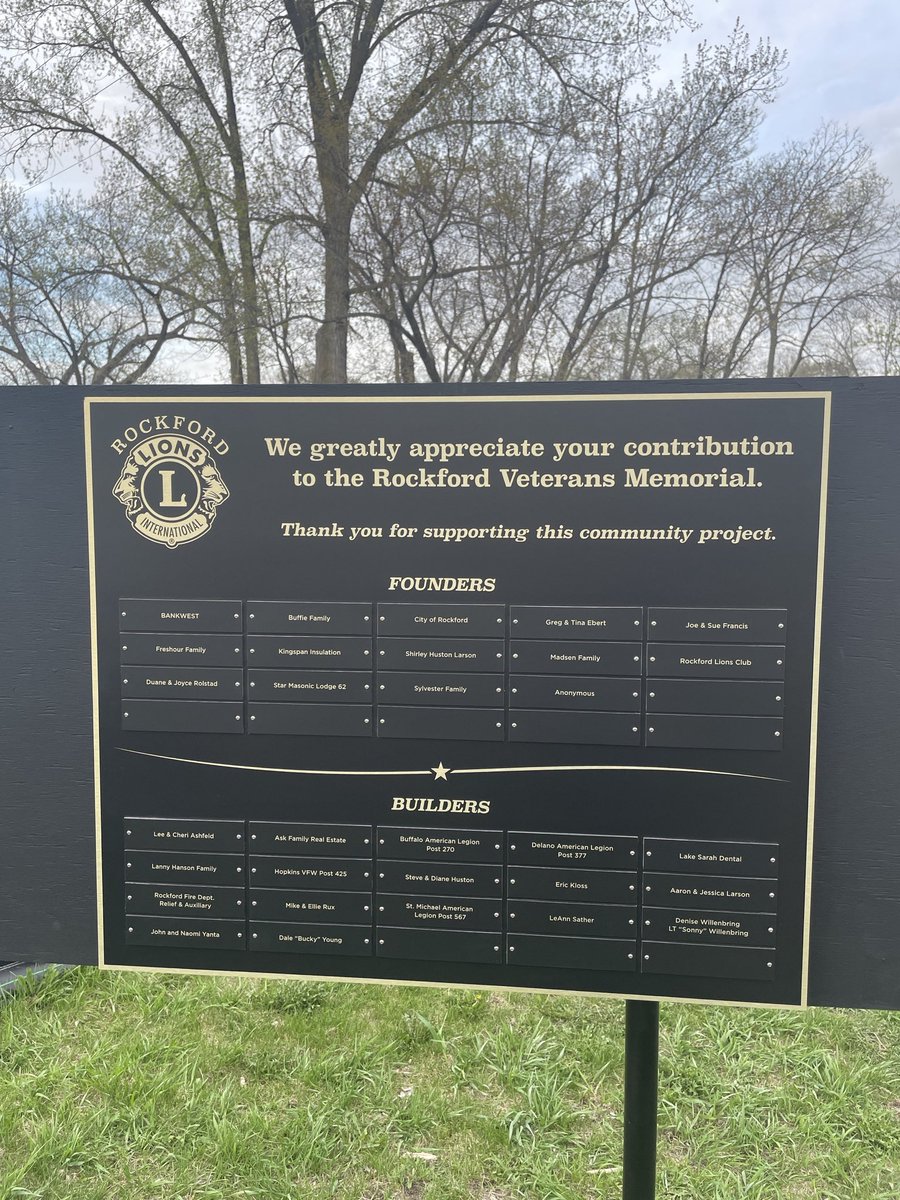 As Memorial Day approaches, Kingspan had the honor of contributing to the construction of the Rockford Veterans Memorial in Rockford, MN.

The memorial honors all six branches of our military &amp; will serve as a community focal point for celebratory reunions and final farewells.