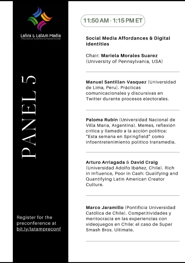 nadia_herrada's tweet photo. A minutos de comenzar nuestra presentación en la preconferencia de #ICA23, “Media and Communication in Global Latinidades”. En Toronto, con @celoo y otros colegas queridos. https://t.co/HmgGUlL79V