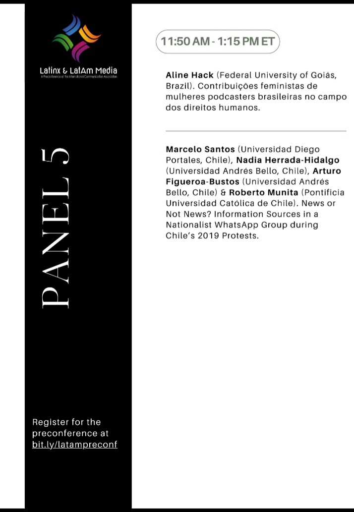 nadia_herrada's tweet photo. A minutos de comenzar nuestra presentación en la preconferencia de #ICA23, “Media and Communication in Global Latinidades”. En Toronto, con @celoo y otros colegas queridos. https://t.co/HmgGUlL79V