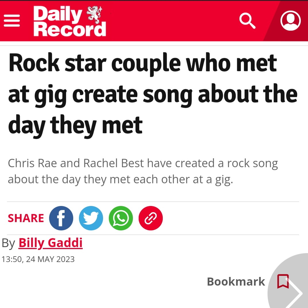 Thank you to Billy from Ek News for featuring the story of our new video 😀

dailyrecord.co.uk/in-your-area/l… 

#alternativerock #glasgow #music #news #dailyrecord #eastkilbride #inchargeband