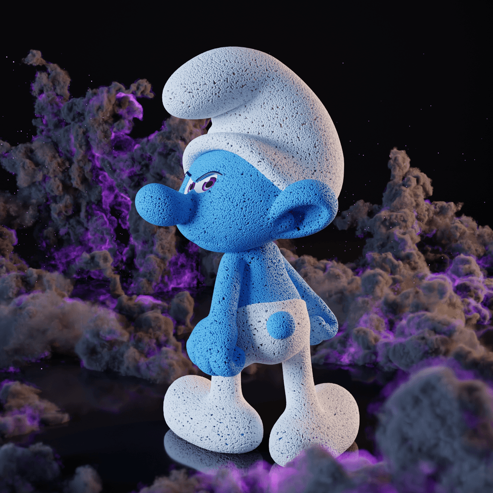Here is my long awaited Grouchy! The reveal is really fluid, thanks <a href="/SmurfsSociety/">The Smurfs' Society</a>💙 
Get ready to meet the grumpiest yet lovable smurf in town! 😠✨ #Grouchy #SmurfReveal #smurfs