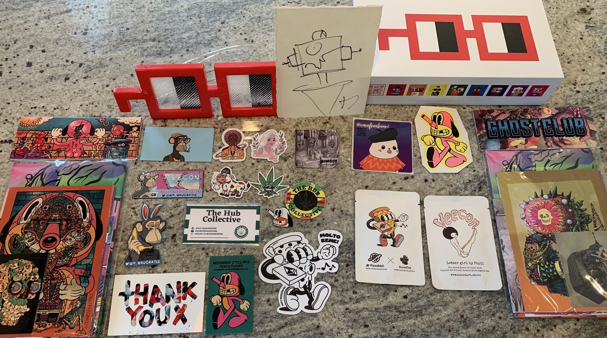 GM 👽🦧🧟‍♂️!!!

Loot from @GM_NAUCRATIS, @alexmarks3D, @VectorBotTim @WFVnft, @mumbot, @TheBoredTea, @THCwisconsin, @The_GhostClub, @Carefreebear1, @WoodenCyclops, @nounsdao from @veecon & @im_not_art x @Pizza_DAO 🍕 #GlobalPizzaParty