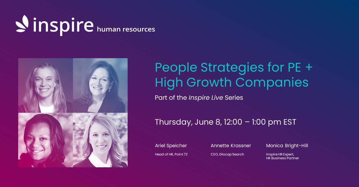 We're digging into the new world of work with a focus on #privateequity and #highgrowth companies. Join the conversation on June 8th: us02web.zoom.us/webinar/regist…