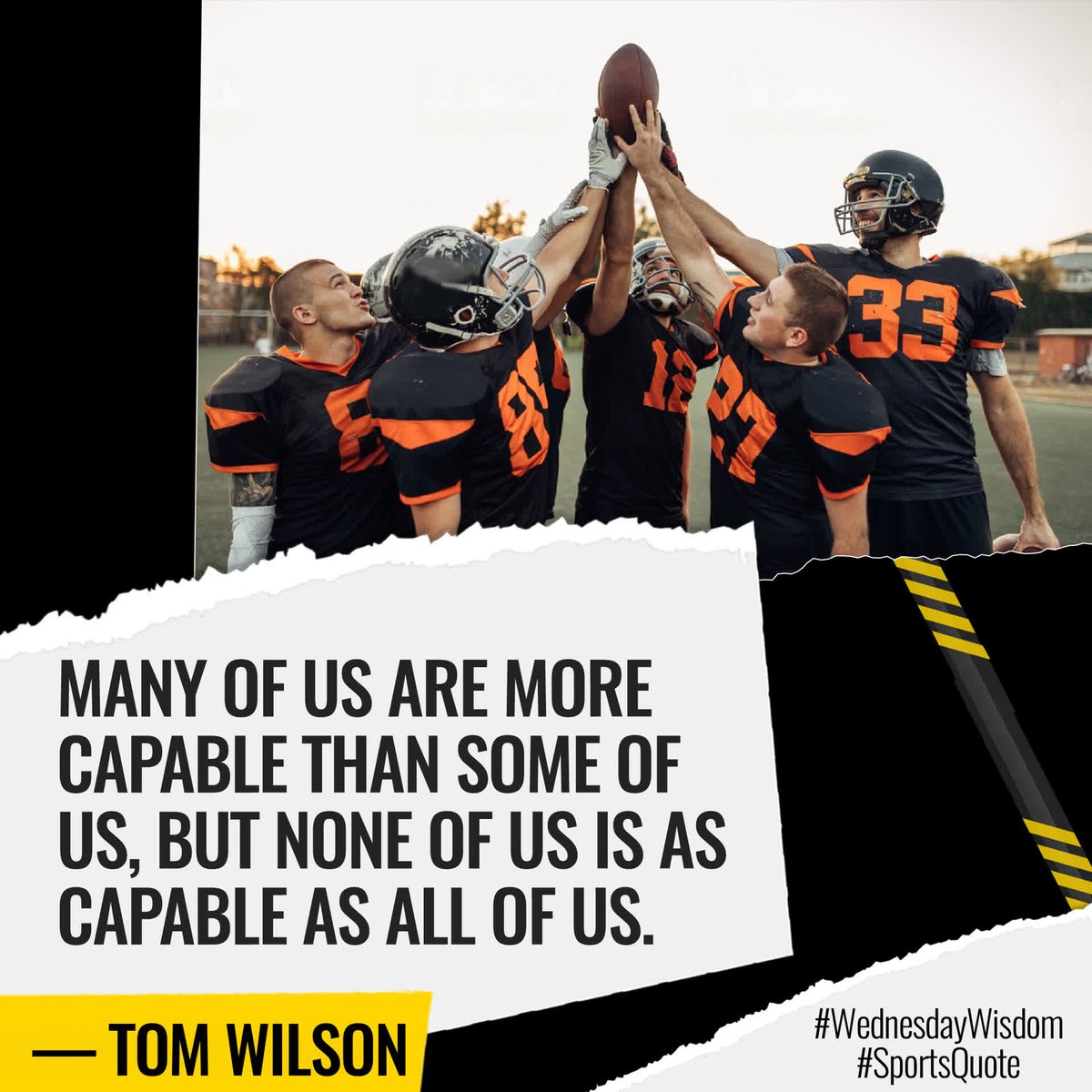 👏👥 Teamwork makes the dream work! Success in sports requires the collective effort of all team members. 

#Teamwork #Unity #SportsQuotes