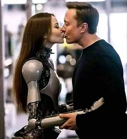 TechellaTea's tweet photo. These images of @elonmusk were circulated on social media ,claiming this female Humanoid as his ROBOT WIFE..
Images are generated with the help of AI, and future me AI hum sabki bajane wala hai. It's a classic example of the dangers that AI imagery can pose. https://t.co/5oyYfFKp69