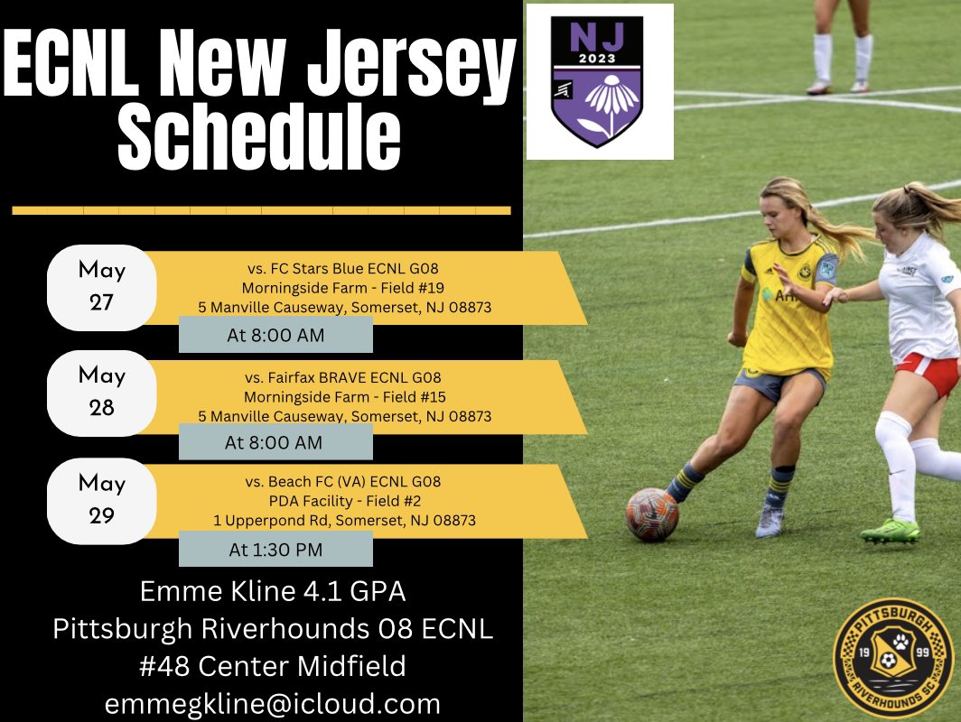 Ready for this weekend at ECNL New Jersey! Come and watch my @HoundsAcademy team play! @RV__17 @PrepSoccer @ImYouthSoccer @TheSoccerWire @TopDrawerSoccer @TopPreps @scoutingzone @SoccerMomInt @ImCollegeSoccer @ECNLgirls #ECNLNJ