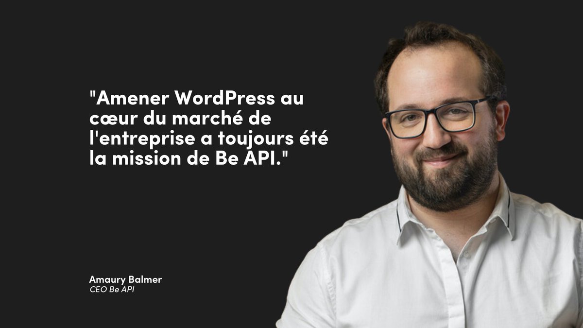 Prêts à remonter dans le temps ? 🚀
À l'occasion des 20 ans de #WordPress, plongez dans le parcours de <a href="/herewithme/">Amaury BALMER</a>, CEO de l'agence. Une trajectoire jalonnée de convictions et de rencontres, depuis la création de WPFR à la fondation de Be API.

➡️beapi.fr/blog/linspiran…
#WP20 🚀